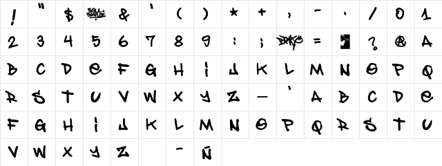 Soulsimplez Normal  glyph index