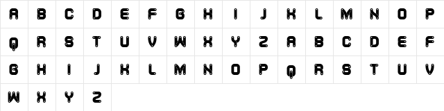 Canal Flat Bright Regular  glyph index