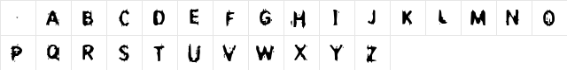 Incest Regular  glyph index