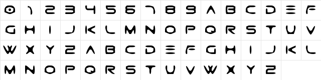 Gtek Caverna Caverna  glyph index