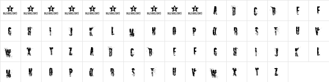 SNIPER Regular  glyph index