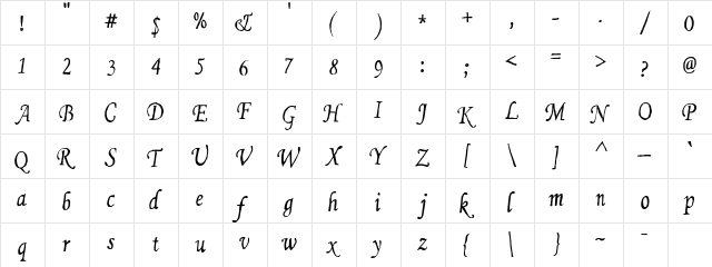 CK Wistful Regular  glyph index