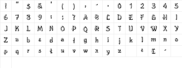 Lower-EastSide Regular  glyph index