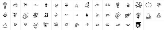 PHILBATS Regular  glyph index