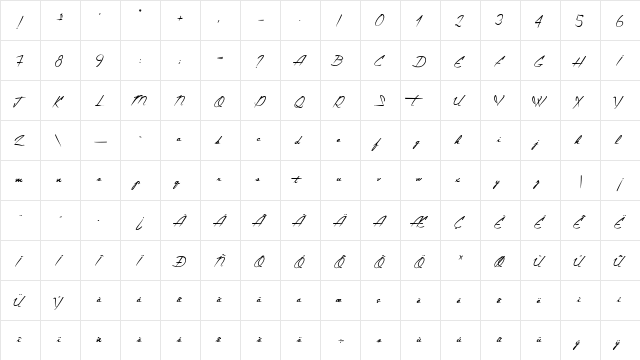 The Constellation of Heracles Italic  glyph index