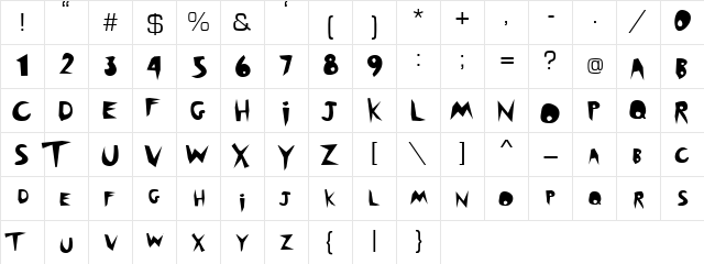 outback outback  glyph index