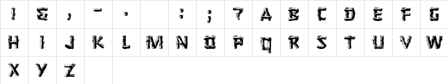 Seattle Regular  glyph index