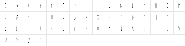 Home Decor Regular  glyph index