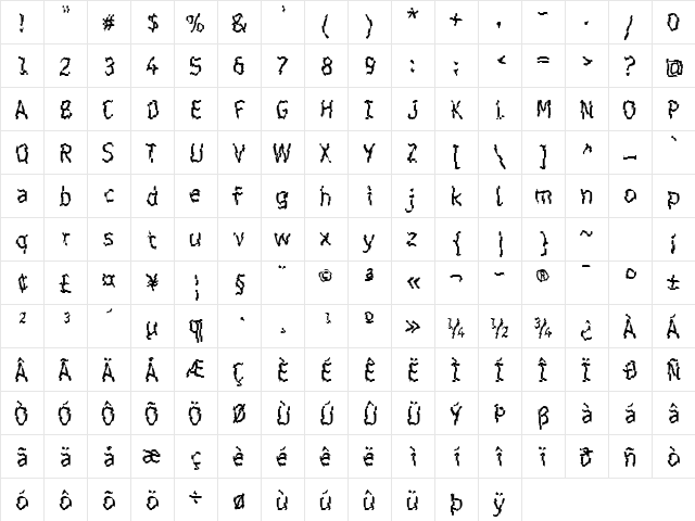 Shatterday ICG Dice  glyph index