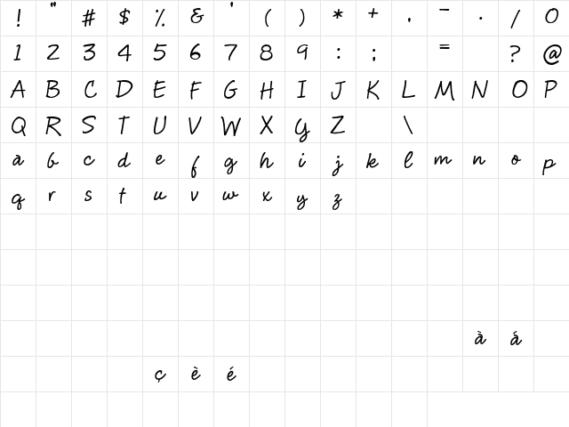 2Peas Fancy Free Regular  glyph index