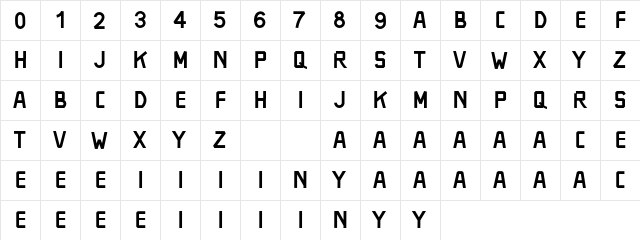 SOULMATE Regular  glyph index