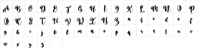 Better Summer Regular  glyph index