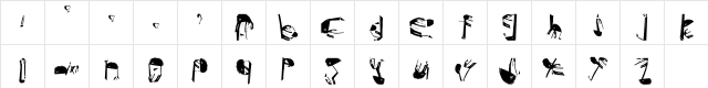This Is So You Regular  glyph index