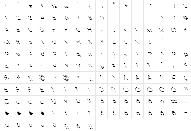 FZ BASIC 20 HOLLOW LEFTY Normal  glyph index
