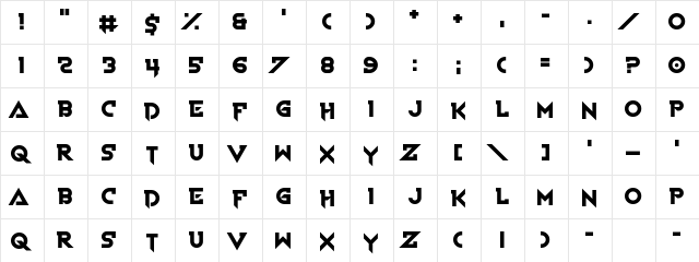 Voice In My Head Regular  glyph index
