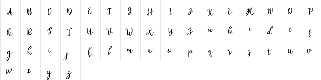 Diana Rough FREE Regular  glyph index