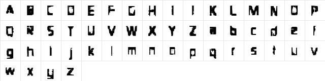 Scraped Knee Scraped Knee  glyph index