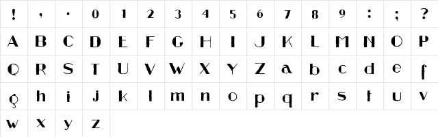 Cord Blood Regular  glyph index
