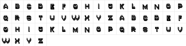 Canto Filled Regular  glyph index