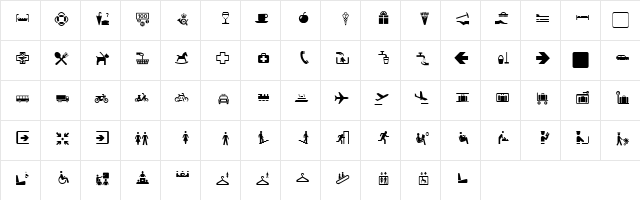 PT Unisyms Normal  glyph index