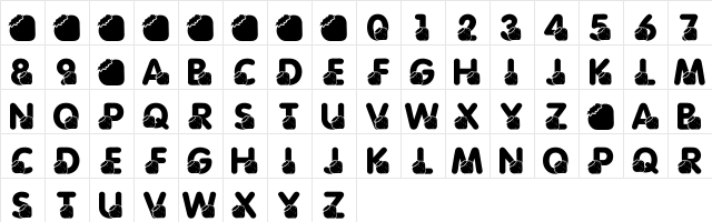 LMS Moms Birthday Treat Regular  glyph index