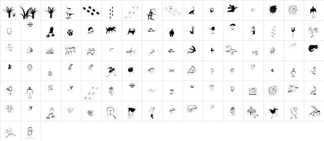 AISomeDrawings Regular  glyph index