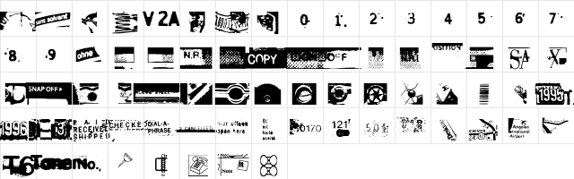 Determination Regular  glyph index