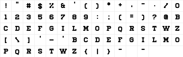 Illiead Regular  glyph index
