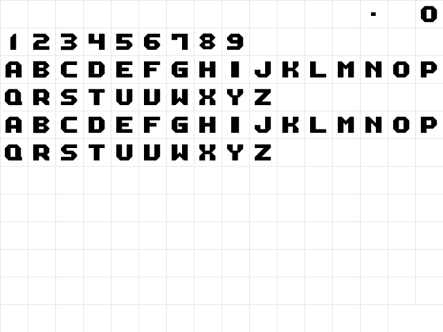 M12_MACH BIKER Regular  glyph index