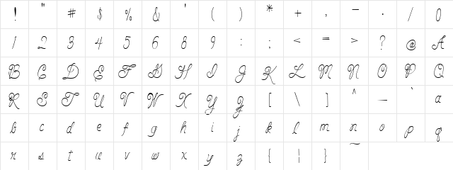 PC LoopDeLou Regular  glyph index