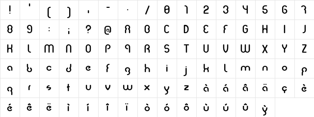 Judit Judit  glyph index