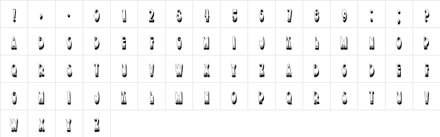 Devotion Regular  glyph index