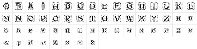 Khachaturian Capitals  glyph index