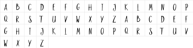 Goodies Alt2 Regular  glyph index