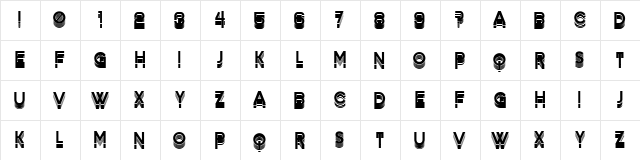 Turbulence Regular  glyph index