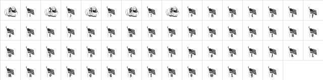 pf_our_flag Regular  glyph index