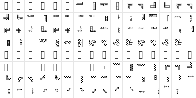 ByDesign Borders3 Regular  glyph index