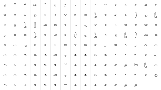 FZ UNIQUE 41 HOLLOW EX Normal  glyph index