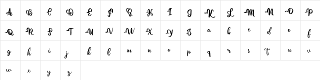 Gotre FREE Regular  glyph index