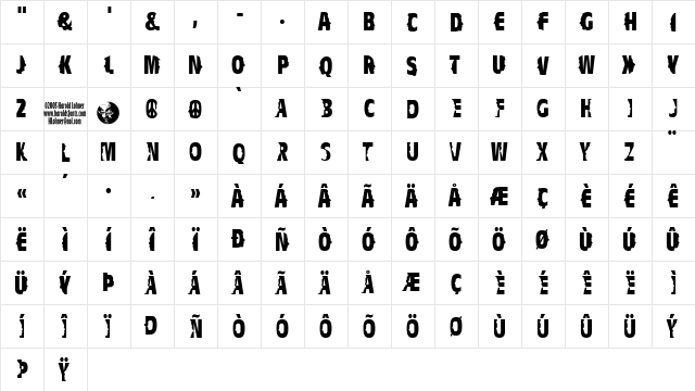 Profiler Regular  glyph index