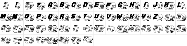 ZigZagOne Regular  glyph index