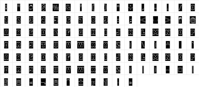 a_CityNovaTtlCmGr Regular  glyph index