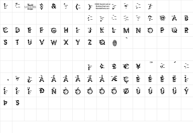 Ixat Demo  glyph index