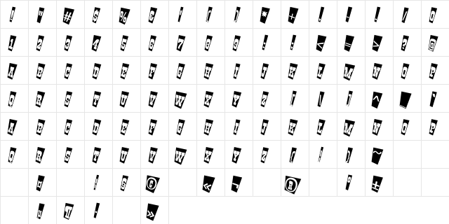 a_GildiaTitulTwCm Regular  glyph index