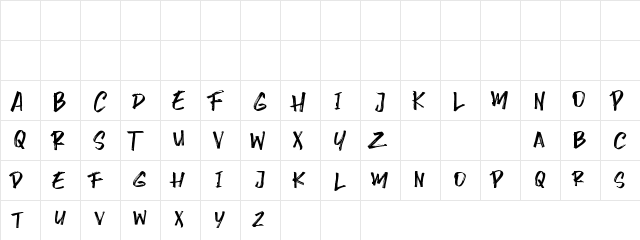 Wrong Hunt Regular  glyph index