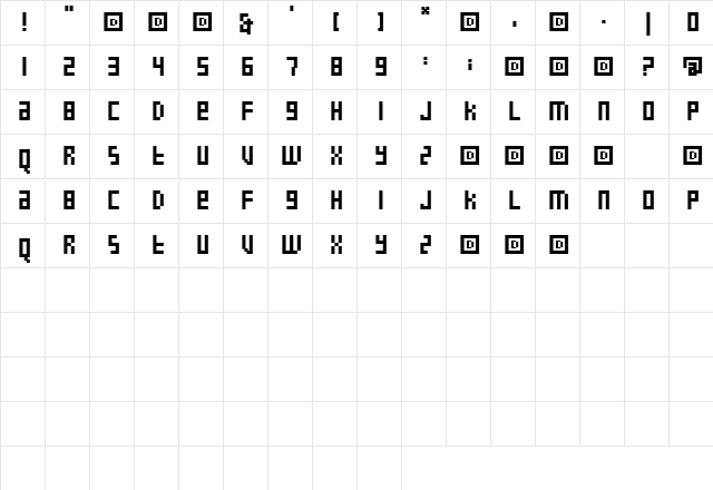 FallInLove Regular  glyph index