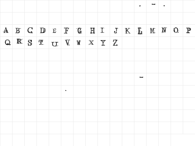 Arcade Fire Regular  glyph index
