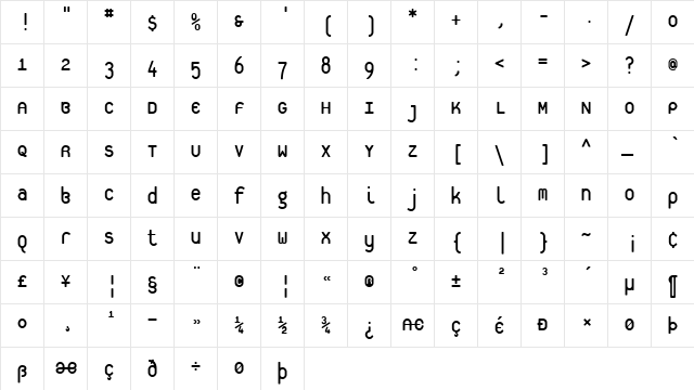 Platelet Medium  glyph index