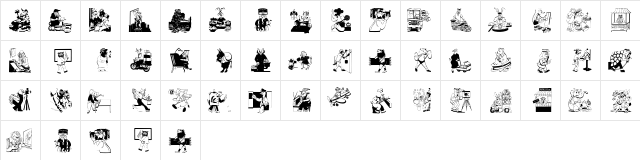 ReallyAnimalsTwo Regular  glyph index