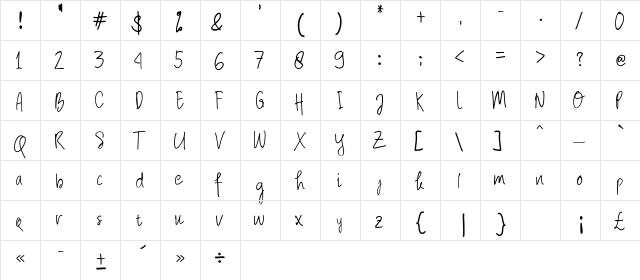 Scientia Venit Regular  glyph index